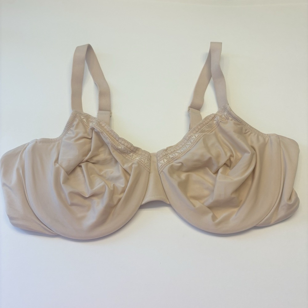 Wacoal 855213 Perfect Primer Full Figure Underwire Bra Plus Size 44C Nude Cream - Picture 5 of 9